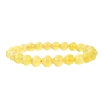 6A+ Kalite Özel Golden Prehnite Doğal Taş Bileklik (7-8mm) - Görsel 3