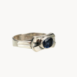 Safir Taşı 925 Ayar Gümüş Erkek / Kadın (Unisex) El İşçiliği Yüzük - Görsel 4