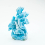 Orijinal Larimar Taşı El Oyması Carving İşçilik Yunus Obje - Görsel 6