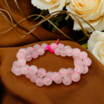 Madagaskar Pembe Kuvars Doğal Taş Dizi (8-9mm)