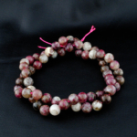 Pembe Turmalin (Pembe Rubellit) Doğal Taş Dizi (6mm) - Görsel 2