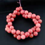 5A Kalite Pembe Rodonit Doğal Taş Dizi (8mm) - Görsel 2
