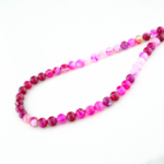 Madagaskar Pembe Akik Doğal Taş Dizi (10mm) - Görsel 4