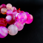 Madagaskar Pembe Akik Doğal Taş Dizi (10mm) - Görsel 6