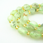 Prehnite (Prinayt) Doğal Taş Oval Faset Kesim Dizi - Görsel 3