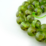 5A Kalite Zebercet (Peridot) Doğal Taş Dizi (7-8mm) - Görsel 3