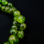 5A Kalite Zebercet (Peridot) Doğal Taş Dizi (7-8mm) - Görsel 6
