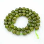 4A Kalite Zebercet (Peridot) Doğal Taş Dizi (7-8mm) - Görsel 2