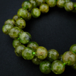 4A Kalite Zebercet (Peridot) Doğal Taş Dizi (7-8mm) - Görsel 6