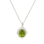 Zebercet Doğal Taş Gümüş Bayan Kolye (5,68ct) - Görsel 2