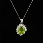 Zebercet Doğal Taş Gümüş Bayan Kolye (5,68ct) - Görsel 4
