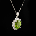Zebercet Doğal Taş Gümüş Bayan Kolye (5,68ct) - Görsel 5