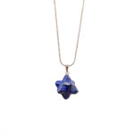 Lapis Lazuli Doğal Taş Metal Kolye
