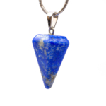 Lapis Lazuli Doğal Taş Metal Kolye - Görsel 2