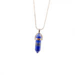 Lapis Lazuli Doğal Taş Metal Kolye