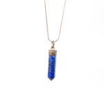 Lapis Lazuli Doğal Taş Metal Kolye