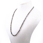 Orijinal Obsidyen Doğal Taş Bayan Kolye (2-3mm) - Görsel 3