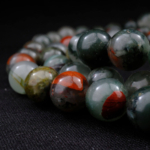 Orijinal Kan Jasper Doğal Taş 99 Metal Tesbih (8mm) - Görsel 6