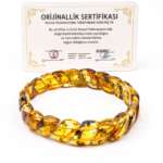 Orijinal Sertifikalı Yetişkin Kehribar Rolex Bileklik - Görsel 4