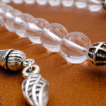 Orijinal Kristal Kuvars Doğal Taş 33 Metal Tesbih (8mm) - Görsel 3