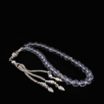 Orijinal Kristal Kuvars Doğal Taş 33 Metal Tesbih (8mm) - Görsel 5