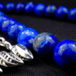Orijinal Lapis Lazuli Doğal Taş 33 Metal Tesbih (8mm) - Görsel 6