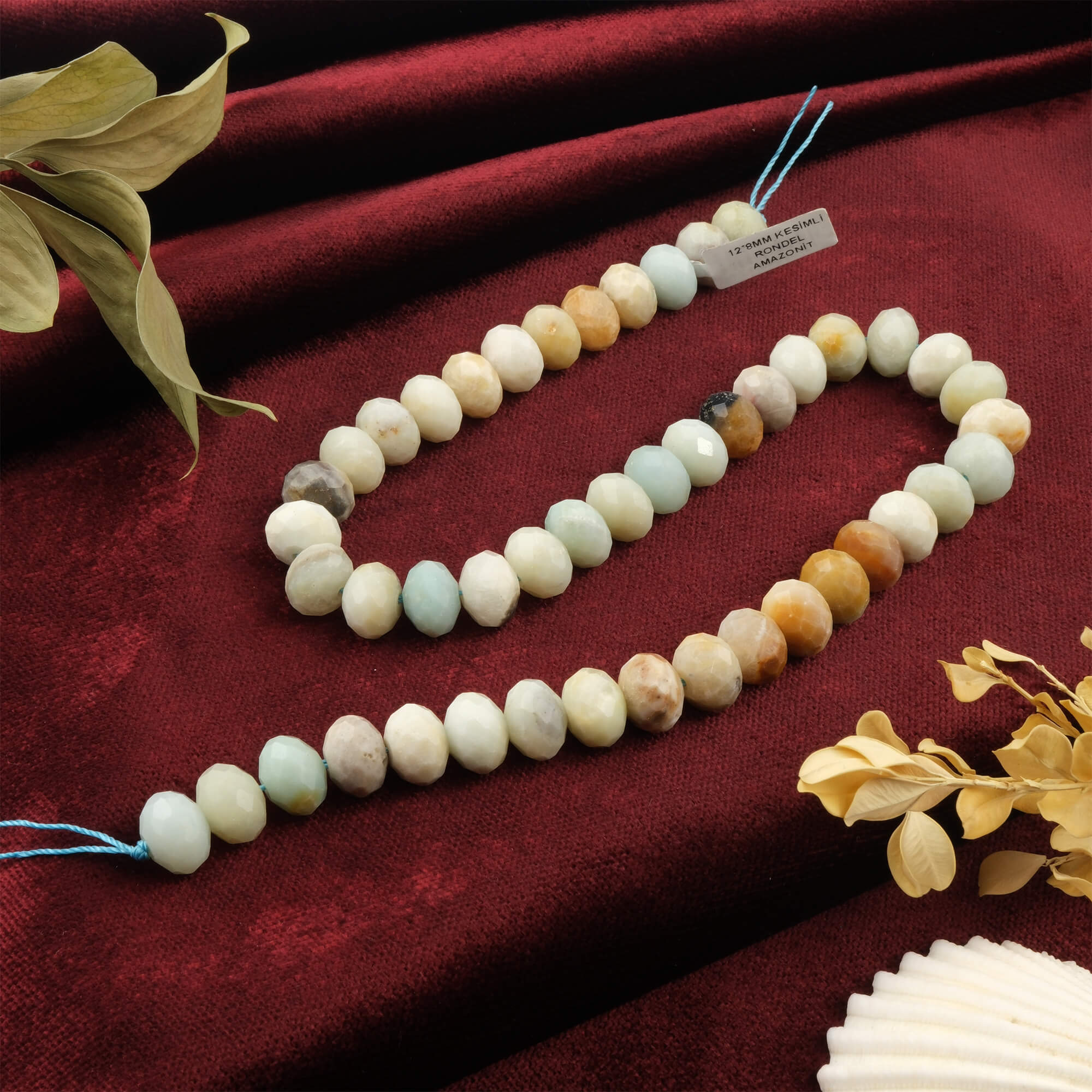 rondel-kesim-amazonit-dizi-dogal-tas-dizi-12x8mm-safir-tas-evi- (1) toptan doğal taş dizi amazonit 12x8mm rondel kesim profesyonel dizim için doğal taş