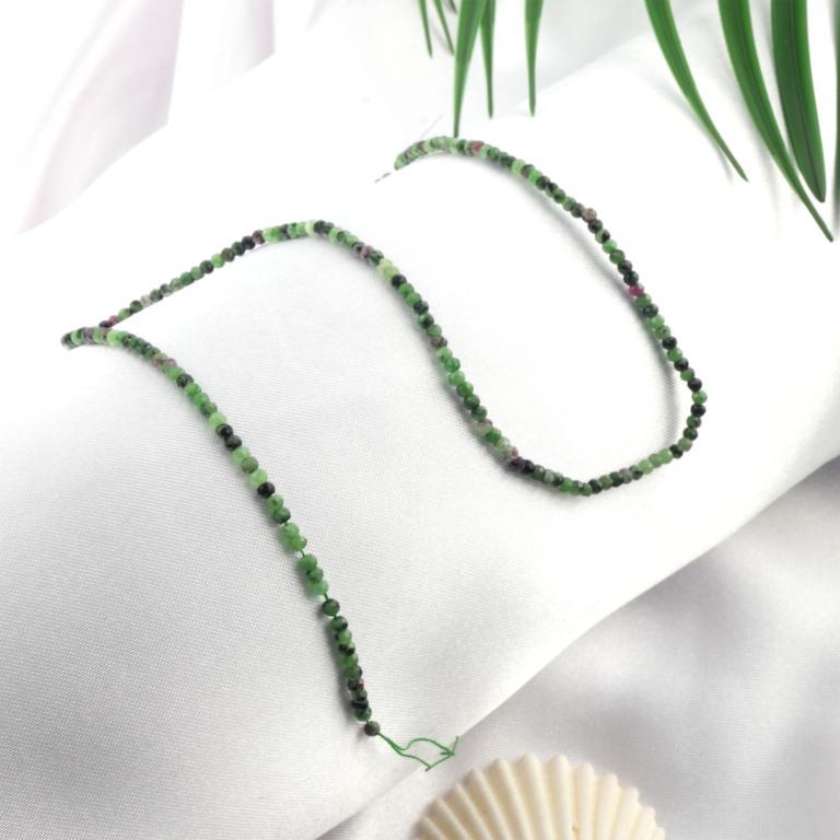 toptan doğal taş dizi anyolit 2x3mm rondel kesim profesyonel dizim için doğal taş