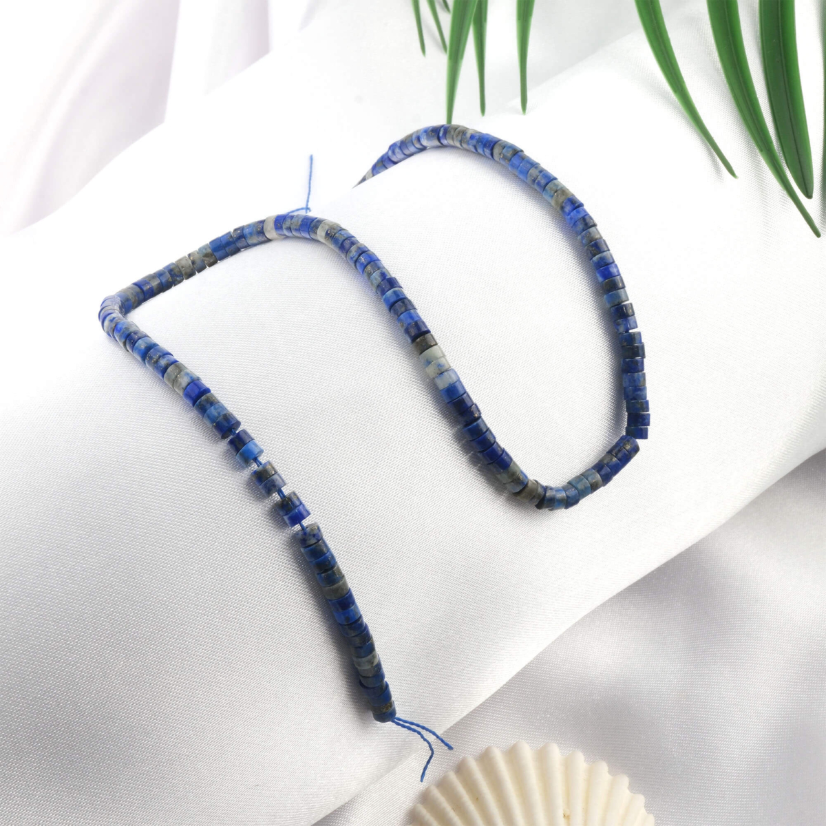 toptan doğal taş dizi lapis lazuli 4x2mm rondel kesim profesyonel dizim için doğal taş