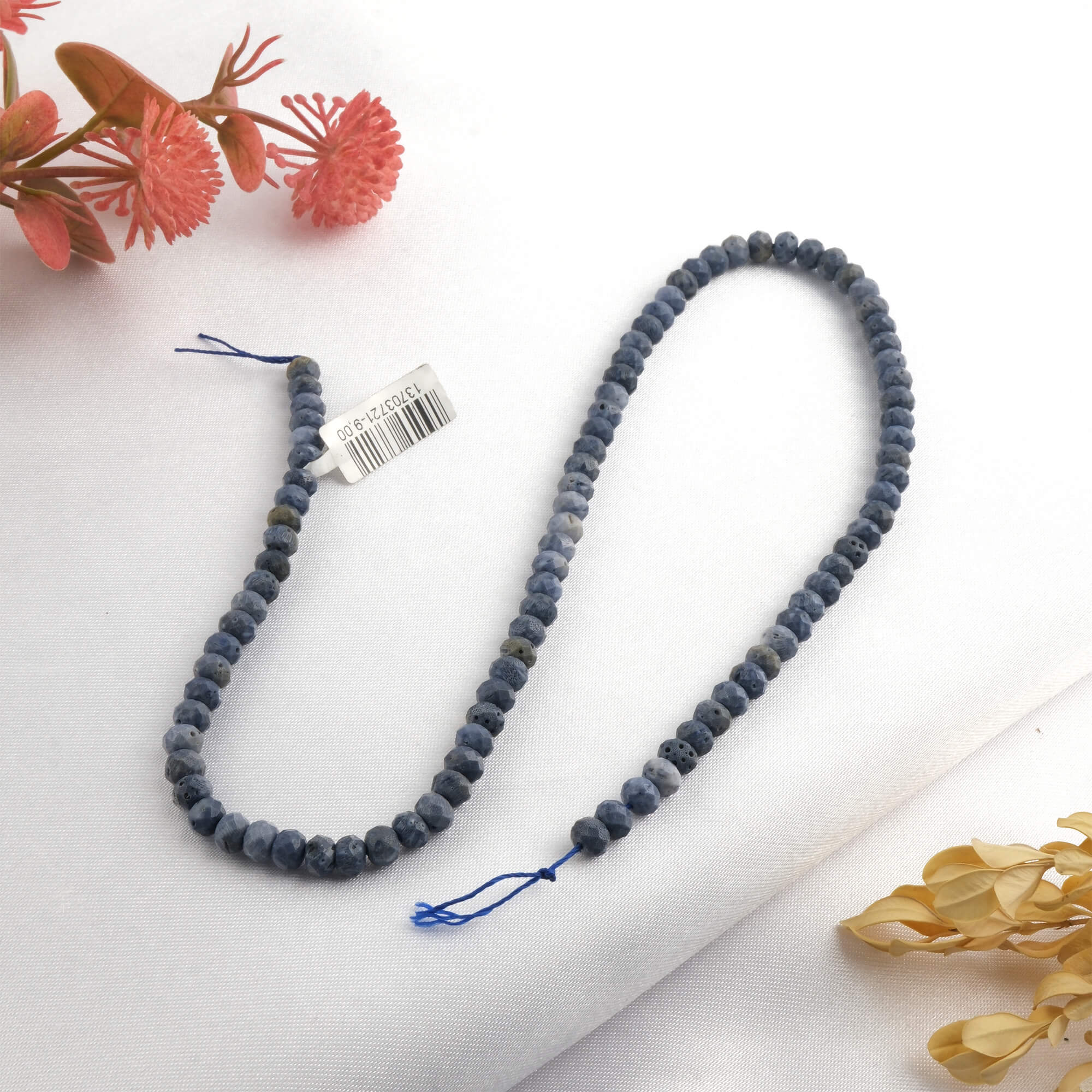 rondel-kesim-mavi-mercan-dizi-dogal-tas-dizi-6mm-safir-tas-evi- (1) toptan doğal taş dizi mavi mercan 6mm rondel kesim profesyonel dizim için doğal taş