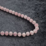 toptan doğal taş dizi pembe kuvars 6x8mm rondel kesim profesyonel dizim için doğal taş