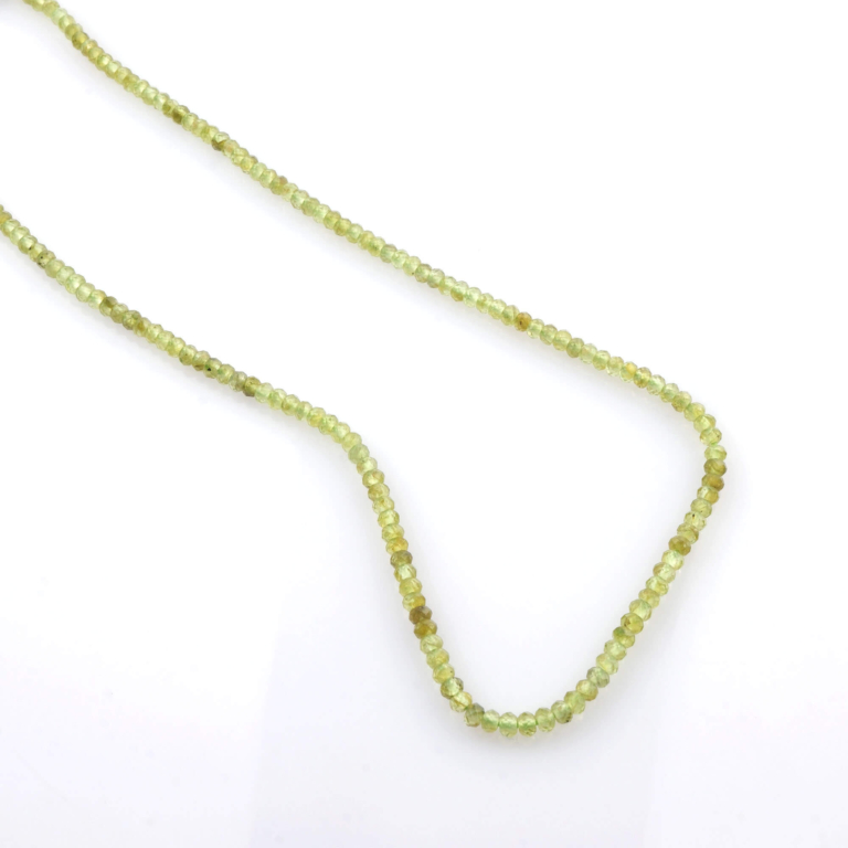 toptan doğal taş dizi zebercet peridot 2x3mm rondel kesim profesyonel dizim için doğal taş