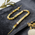 toptan doğal taş dizi sarı opal silindir arası boncuklu profesyonel dizim için doğal taş