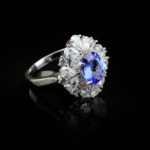 Orijinal Uluslararası Sertifikalı Tanzanit Doğal Taş Gümüş Bayan Yüzük (1.81ct) - Görsel 7