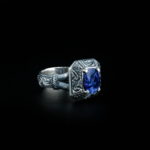 Tanzanit Doğal Taş Gümüş Erkek Yüzük (2,5ct) - Görsel 6