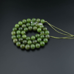 Fil de pierre naturelle de jade original de qualité 5A+ taillé rond lisse en taille 8mm espose sur.