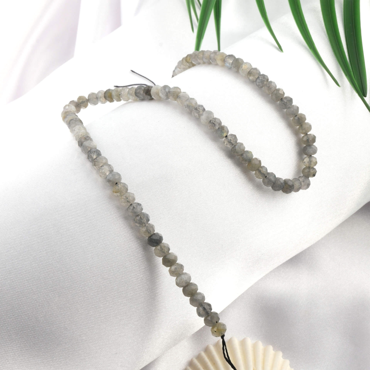 toptan doğal taş dizi labradorit 6mm rondel kesim profesyonel dizim için doğal taş