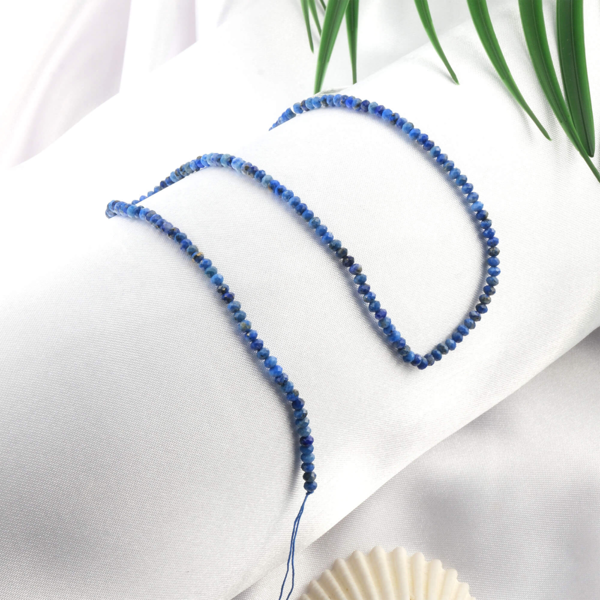 toptan doğal taş dizi lapis lazuli 3x2mm rondel kesim profesyonel dizim için doğal taş