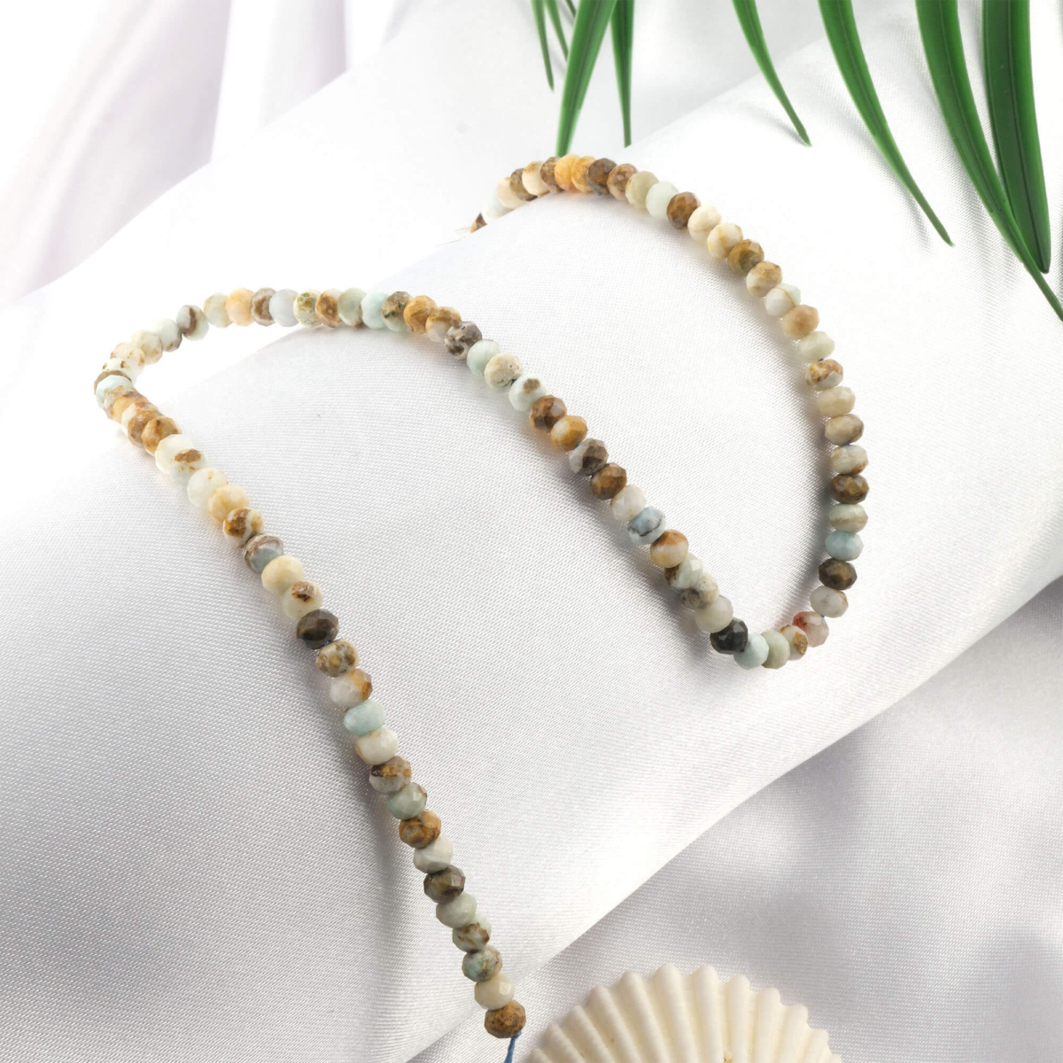 toptan doğal taş dizi larimar 6mm rondel kesim profesyonel dizim için doğal taş