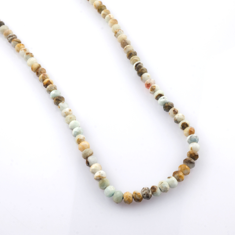 toptan doğal taş dizi larimar 6mm rondel kesim profesyonel dizim için doğal taş