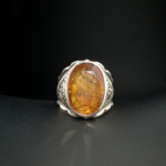Handgefertigter Luxus-Ring aus 925 Silber mit einem originalen 11,35ct gelben Saphir-Naturstein im Fasetten-Schliff.