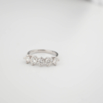 Sertifikalı Orijinal Moissanite (Mozanite) (Laboruvar İşlemli) Taşlı 925 Ayar Gümüş Tasarım Kadın Yüzük - Görsel 4