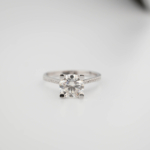 Sertifikalı Orijinal Moissanite (Mozanite) (Laboruvar İşlemli) Taşlı 925 Ayar Gümüş Tasarım Kadın Yüzük - Görsel 4