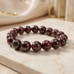 Orijinal Garnet (Lal) Doğal Taş Bileklik (12-13mm)