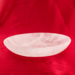 Grand bol ovale en sélénite blanche naturelle de 18x25 cm pour purifier et recharger les cristaux.