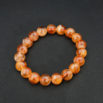 A premium 5A+ grade natural golden yellow citrine 10-11mm round bead stretch bracelet for men and women.