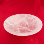 An authentic 18x25cm large oval natural white selenite crystal charging and cleansing bowl.