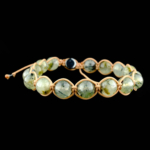 Prenhite (Prehnite) Doğal Taş Örme Bileklik (8mm) - Görsel 5