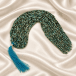 4x4 mm silindir kesim Afrika Turkuaz doğal taş dizi boncuk