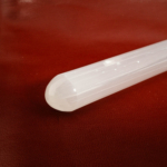 Bâton de massage et de purification énergétique en sélénite blanche naturelle 13cm.